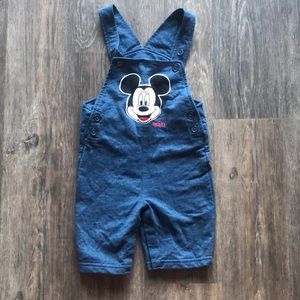 Disney Mickey Mouse Short Overalls Sz 24 mths